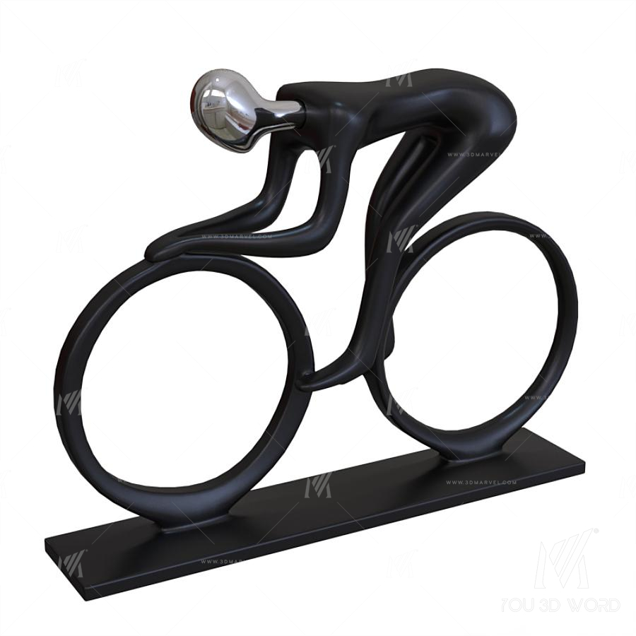 Cyclist figurine